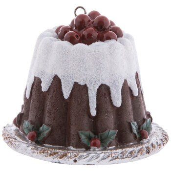 Bundt cake chocolate Ornament Tastee Sprinkles food Christmas Holiday Pastry