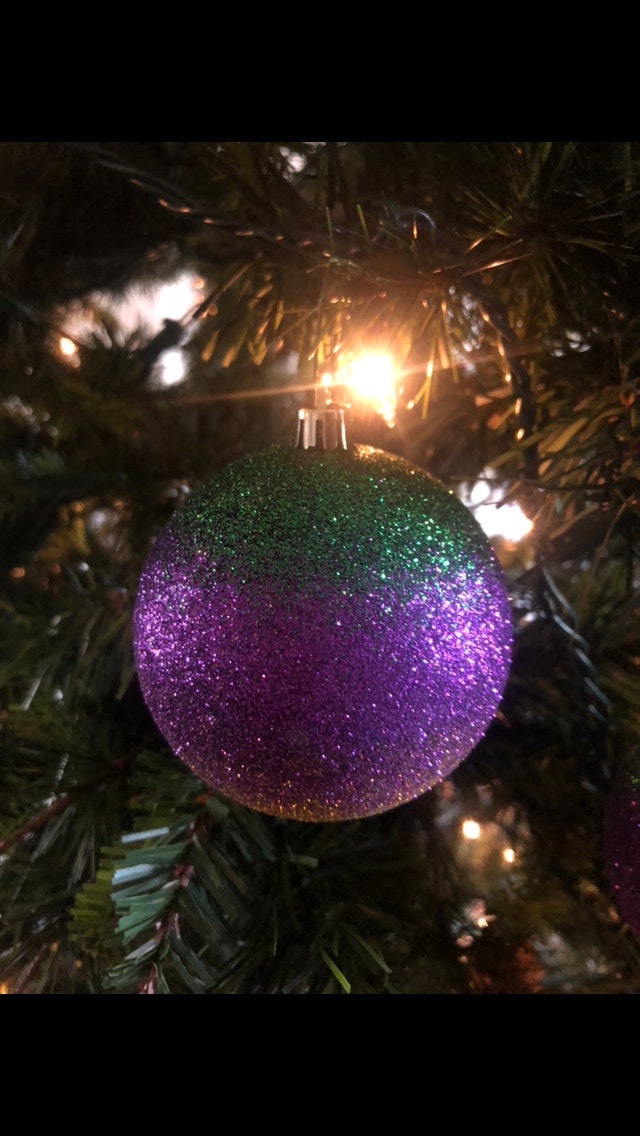 4" Ornament: Mardi Gras (2) tie dye Mardi Gras tree decoration wreath Christmas