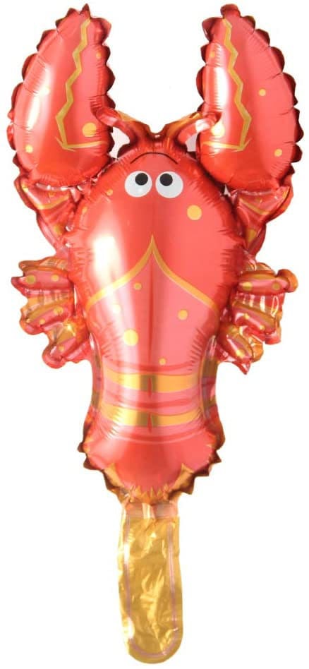 Crawfish Red MINI FOIL 19 In by 11 In. Balloons Lobster Seafood Boil Party New Orleans Cajun Birthday
