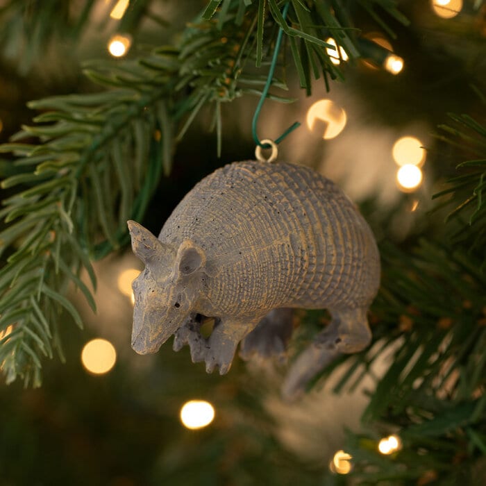 Armadillo Ornament Bayou Santa Claus Christmas Tree Holiday Ornament Louisiana Cajun Creole Party Texas