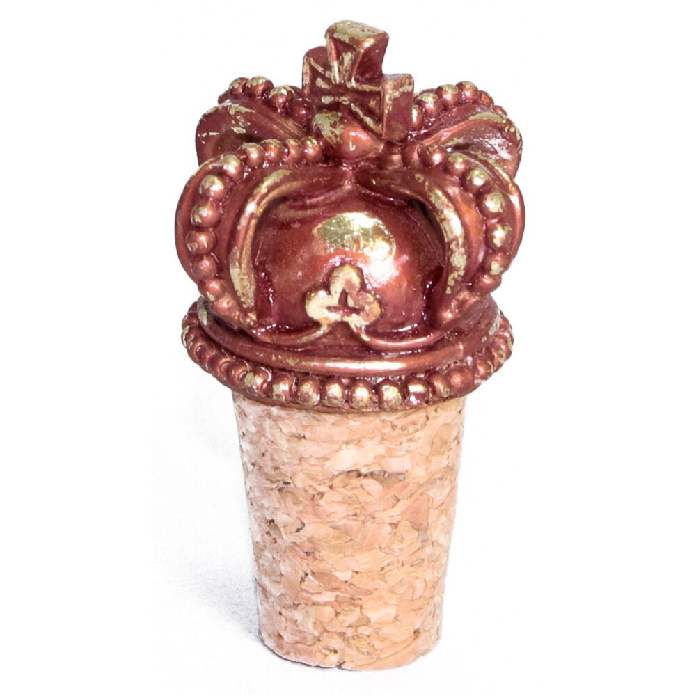 Antique Crown Wine Stopper Mardi Gras Christmas Fat Tuesday Party
