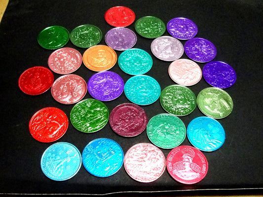 Authentic Mardi Gras  Aluminum Doubloons: Assorted  BACCHUS and more New Orleans PARADE