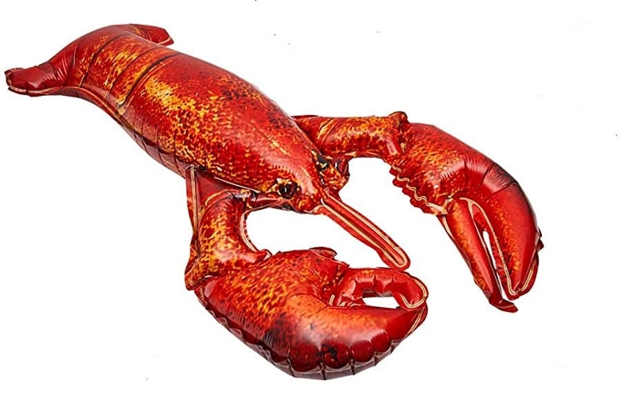 Crawfish Real looking Red JUMBO FOIL  21  in by 10in   Balloons Lobster Seafood Boil Party New Orleans Cajun Birthday