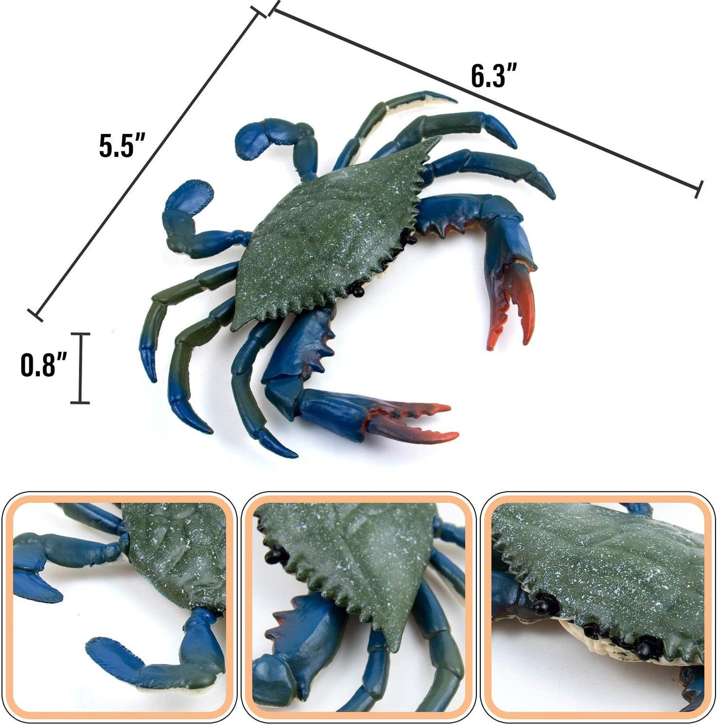 Louisiana blue Crab Rustic Plastic Seafood crawfish boil Decorative decor