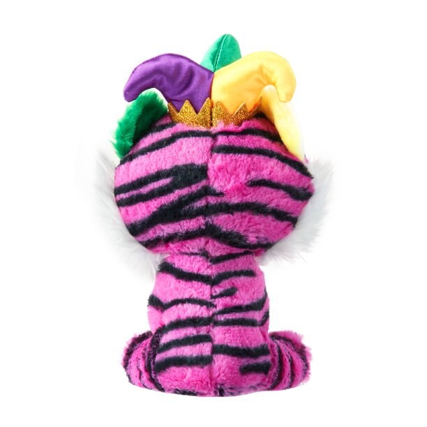 Plush Purple Tiger  Green Gold Red Mardi Gras Seafood Boil Party Decoration Stuffed animal toy Lsu