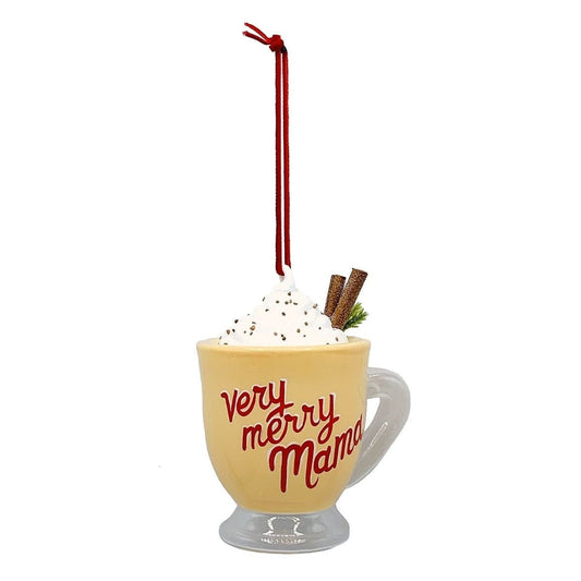 Very Merry Mama Cup Ornament New Orleans CAFE DU MONDE Coffee an Beignets Christmas Mardi Gras Ornament Mardi Gras Decorations decor