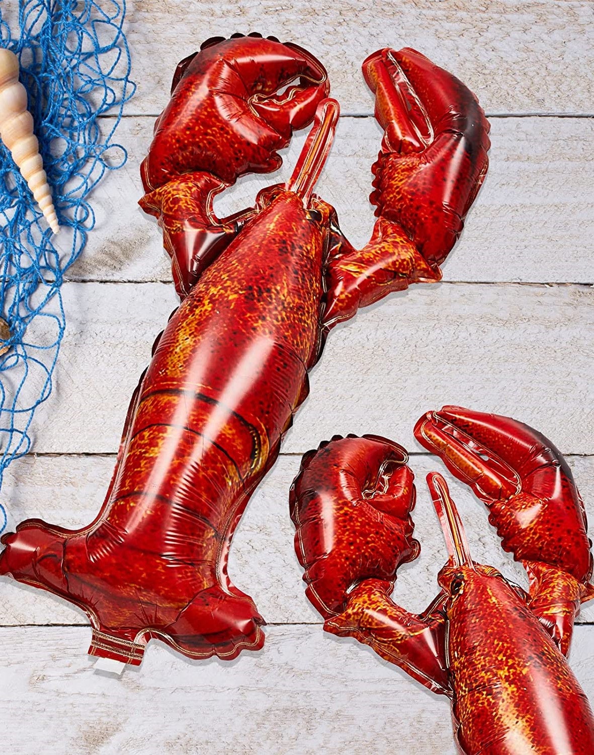 Crawfish Real looking Red JUMBO FOIL  21  in by 10in   Balloons Lobster Seafood Boil Party New Orleans Cajun Birthday