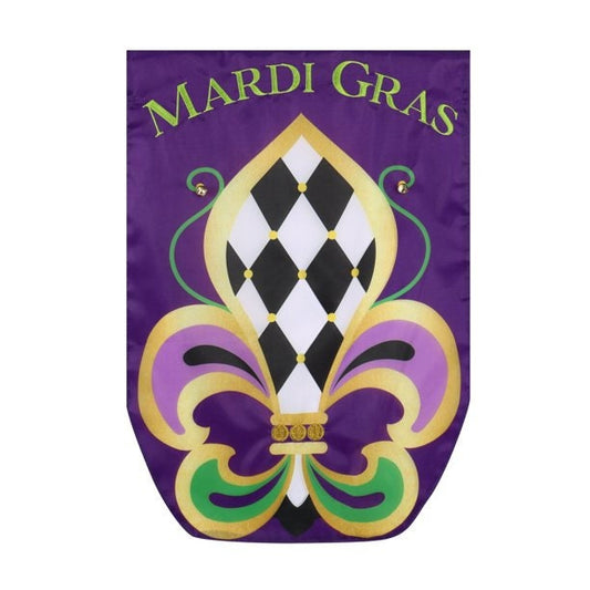 Mardi Gras  Fleur De Lis  New Orleans Polyester Flag Purple green gold Decorate Door Window Railing Ornamental Bourbon Street