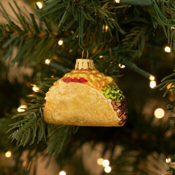 Glitter Taco Ornament Navidad Christmas Tree Holiday Ornament Cinco De Mayo Mexican Festival Mexico