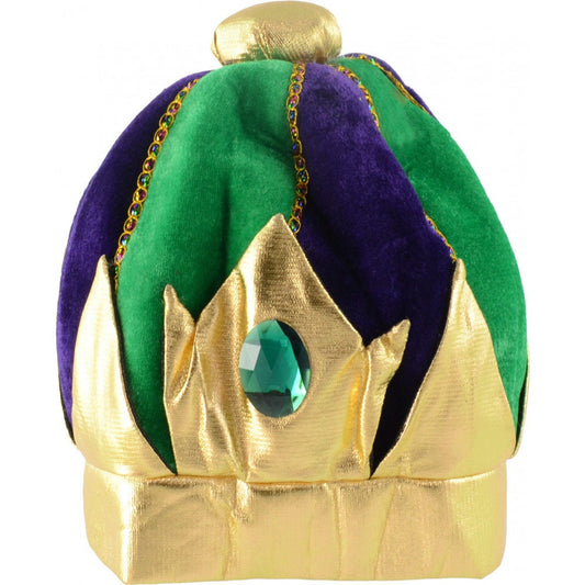 Mardi Gras New Orleans Jester Crown Plush Hat Holiday Christmas Tree