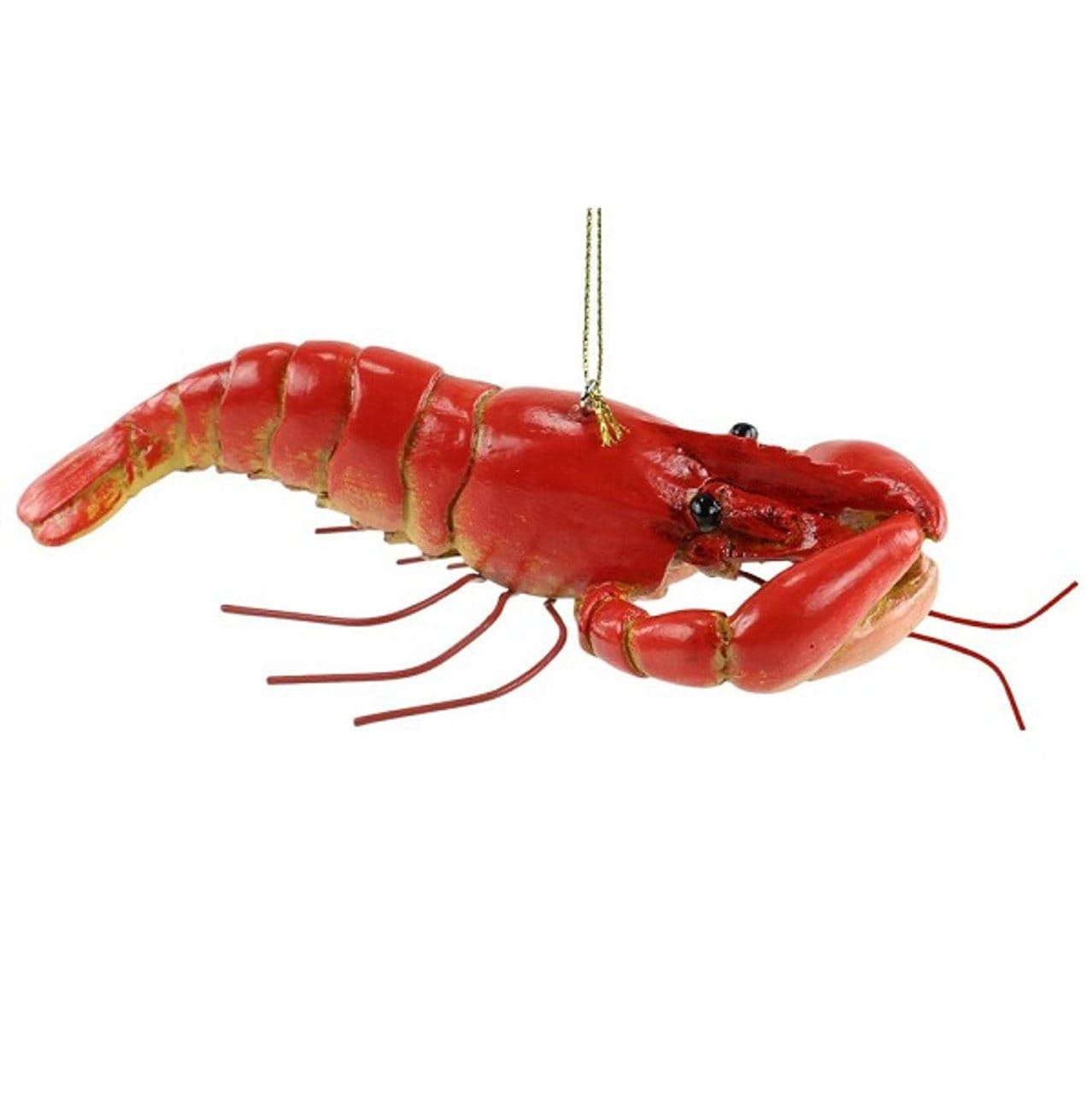 5.5" Crawfish Ornament: Realistic Red Crawfish Lobster Mardi Gras Christmas Tree Holiday Ornament Cajun Creole New Orleans Decor