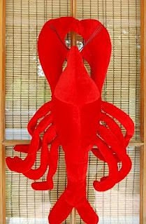 CRAWFISH/LOBSTER Door Hanger Wreath Table Decoration Red CENTERPIECE Seafood Crab boil Party Decor