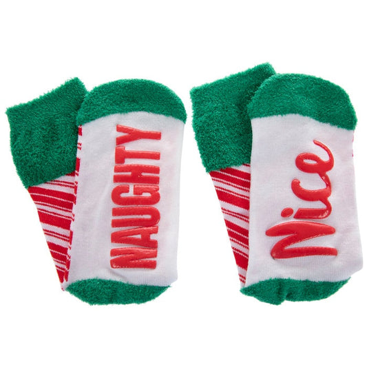 Holiday Christmas Naughty Nice Socks New Orleans