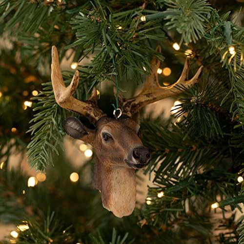 New Orleans Deer Head Mount Hunting Ornament Christmas Mardi Gras Holiday Cajun Hunter Sportsman's Paradise Tennessee