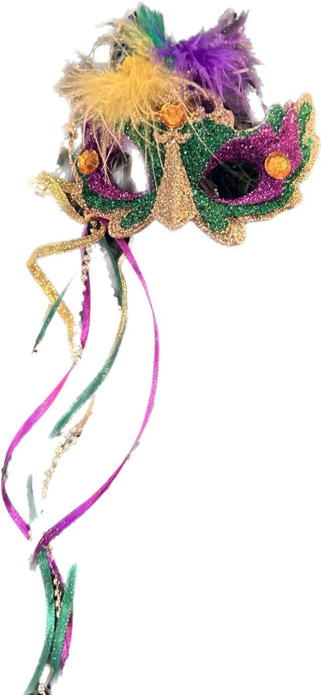 Mardi Gras Mask Holiday Ornament Christmas Carnival New Orleans Tree