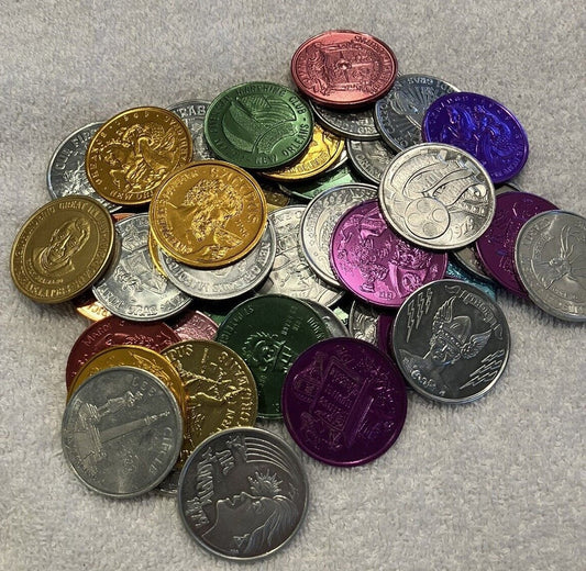 Authentic Vintage Mardi Gras  Aluminum Doubloons: Assorted  BACCHUS and more New Orleans PARADE