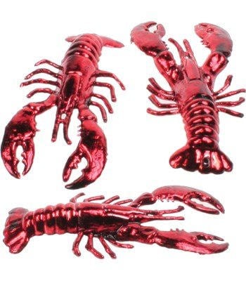 A pack of 12 metallic LOBSTER Crawfish Crayfish for Boil Seafood Crab