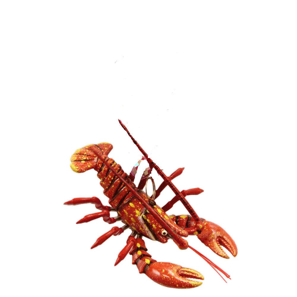 Crawfish/lobster Articulating  Christmas Mardi Gras Boil Holiday Tree ornament  New Orleans