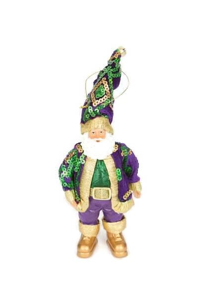 New Orleans Mardi Gras King Santa Christmas Holiday Tree Ornament from right from Santa's Workshop Cajun Creole