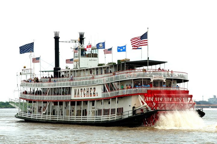 Landmark New Orleans Natchez Steamboat Mardi Gras Christmas Holiday Ornament Party Cajun Louisiana