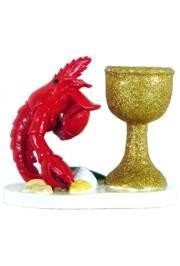 red Crawfish/Lobster/Seafood candle holder Seafood party boil Cajun Gift Creole New Orleans Mardi gras