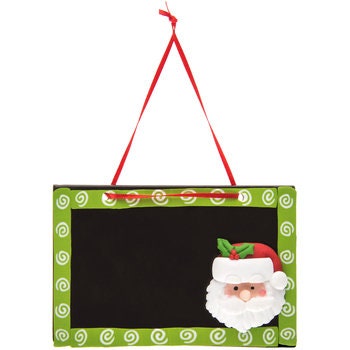 Santa Chalkboard Ornament