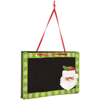 Santa Chalkboard Ornament