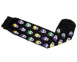 Mardi Gras Fleur De lis Thin  Long Socks Parade Wear Summer Snow Cone Snow Ball snowball Snowballs Purple Green Gold