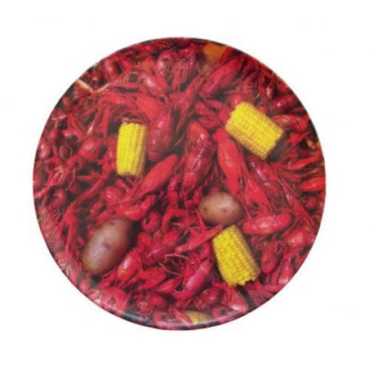 set of 6 crawfish platters Seafood boil Cajun Mardi Gras Party