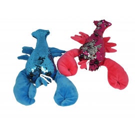 9" Sequin RED blue pink CRAWFISH LOBSTER Plush Red Seafood Boil Party Decoration Stuffed animal toy