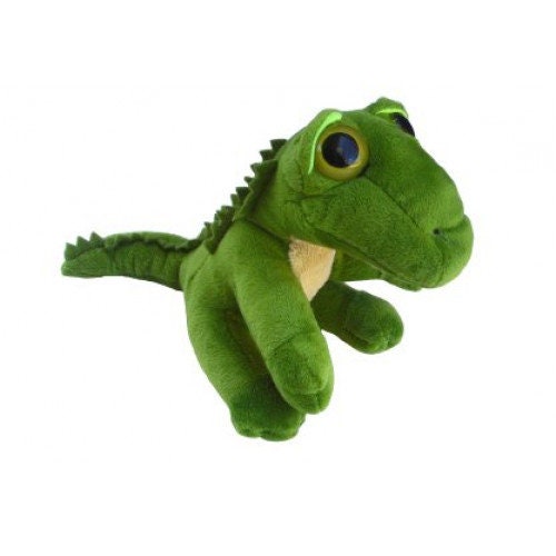 8"ALLIGATOR BIG Sad EYES  Plush green  Seafood Boil Party Decoration Stuffed animal toy Christmas present