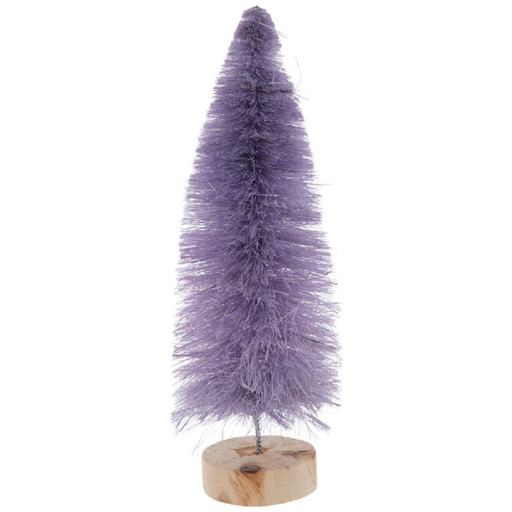 Mardi Gras Fat Tuesday Carnival Mini 3D Purple Lavender Sisal Tree  Holiday Christmas Tree French Quarter Bourbon Street New Orleans