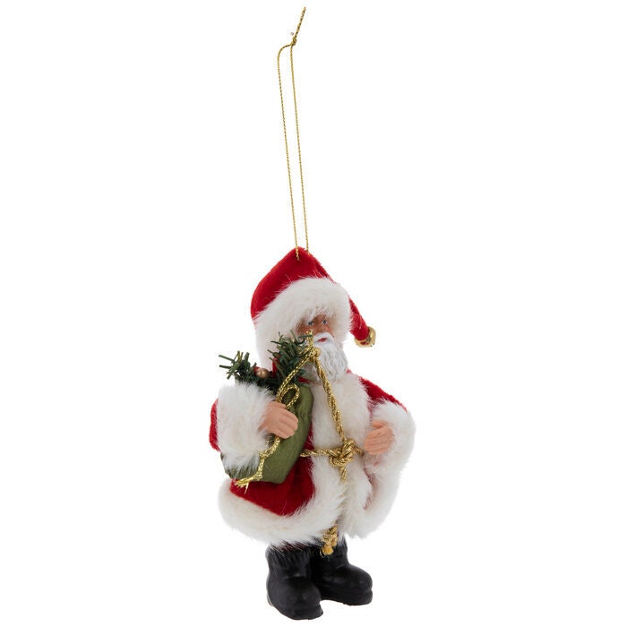 Santa Claus With Gift Sack Ornament holiday Christmas Tree