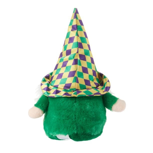 Mardi Gras Harlequin Plush Gnome Purple Green Gold Mardi Gras Seafood Boil Party Decoration Stuffed animal toy