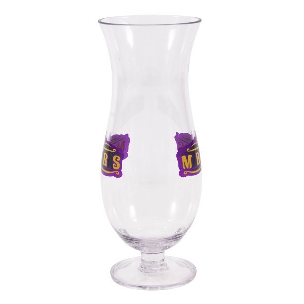 MARDI GRAS 22-Ounce Acrylic Hurricane Drinkware Glass Pick Your Poison Cup parade Pat O'Brien's party New Orleans Bourbon  comedy tragedy