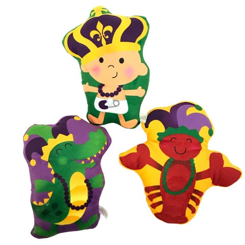 8" JUMBO CRAWFISH kIng Cake baby ALLIGATOR Plush Stuffed Pillow Mardi Gras Seafood Boil Party Decoration Stuffed animal toy