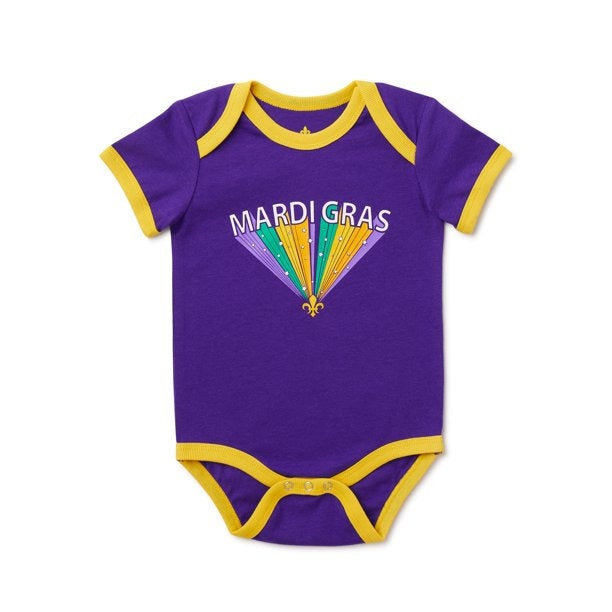 Mardi Gras Baby Boys and Girls Stacked Bodysuit Kids Mardi Gras  Carnival Time Tee, NOLA Shirt, boy girl Crawfish Boil Parade Party  Toddler