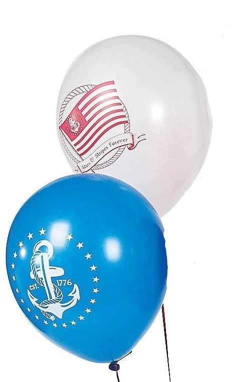 4th of July Red white blue (SET of 6!)  Balloons Lobster Seafood Boil Party New Orleans Cajun Birthday