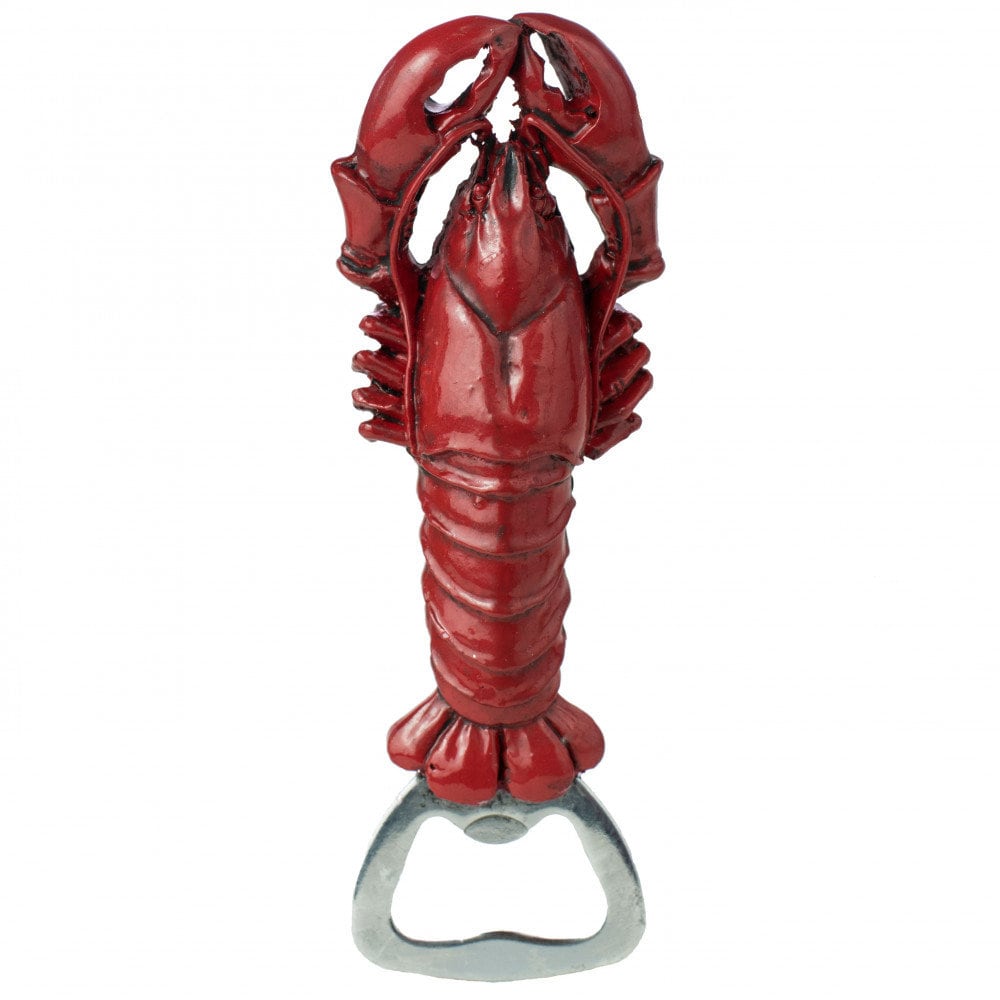 Red Crawfish lobster Crayfish Beer solid magnetic bottle opener  Seafood Party Boil 4.5" long