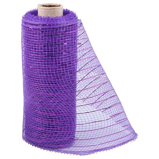 Purple black Orange (Your Choice) Decorative Mardi Gras Halloween Mesh, 5 yd. 15 total Rolls Home decorations Wreath