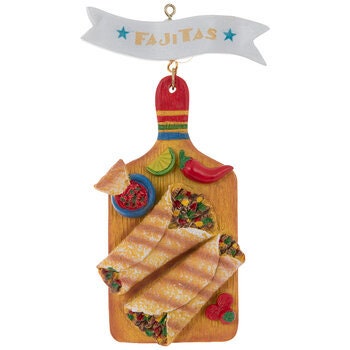 Fajitas Ornament Taco Ornament Navidad Christmas Tree Holiday Ornament Cinco De Mayo Mexican Festival Mexico