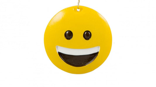 loving emoji SMILING  eyes Christmas Tree Holiday Ornament