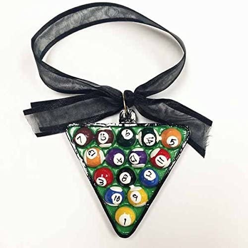 Set of 2! Racked "POOL BALLS"  BILLIARDS Game Sports Ornament Christmas Tree Holiday