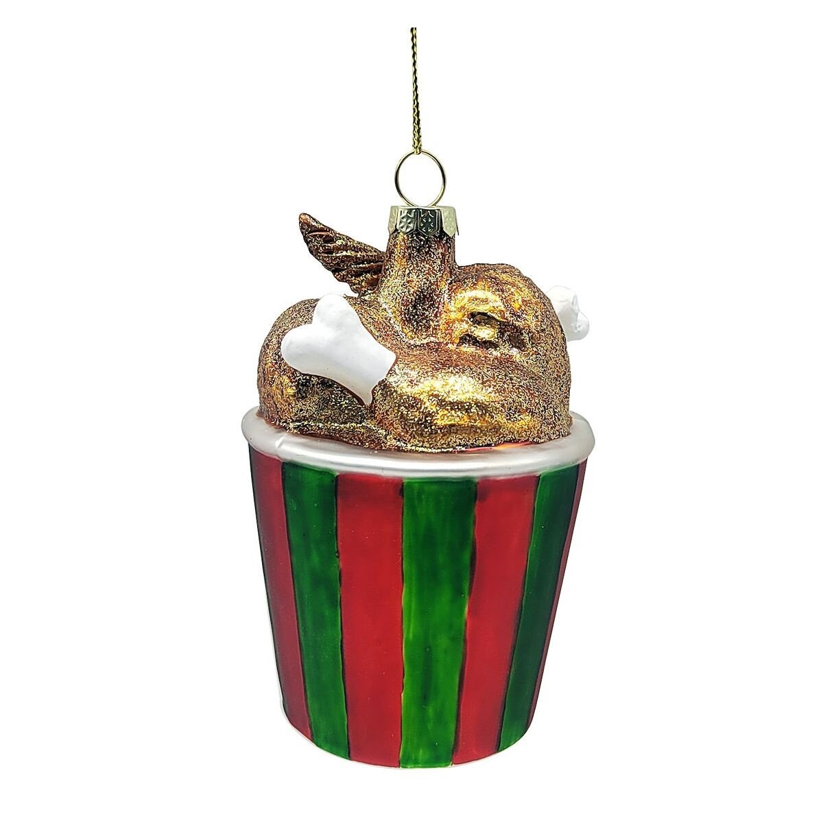 Fried Chicken nostalgic Ornament Christmas Tree  Mardi Gras Louisiana Texas Alabama Gift