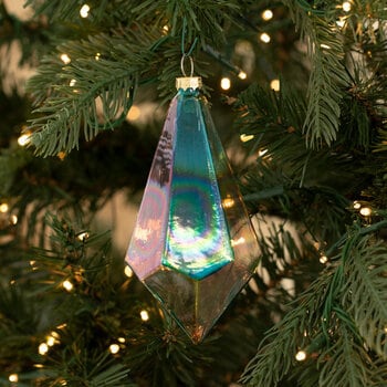 Teardrop Prism Mardi Gras Ornament Christmas holiday