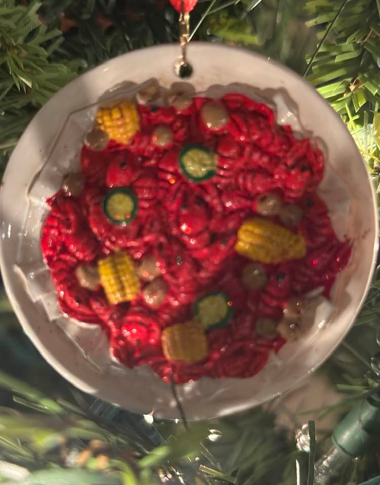 New Orleans Crawfish Lobster Shrimp Boil Louisiana beer Ornament Christmas Mardi Gras  Mardi Gras Decorations decor