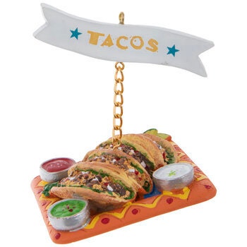 Taco Ornament Navidad Christmas Tree Holiday Ornament Cinco De Mayo Mexican Empanadas   Festival Mexico