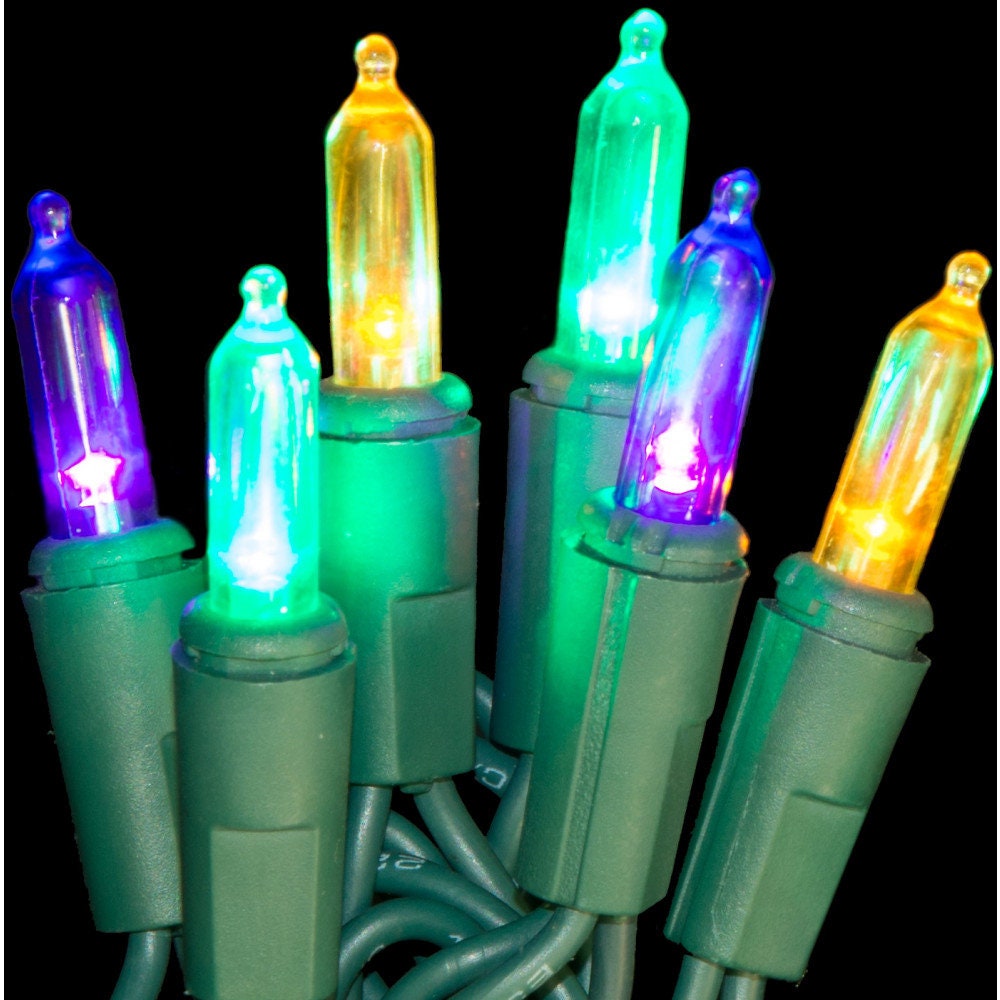 Mardi GRAS LED Lights:  Purple Green Gold! Ornament Home Collection Decor Fat Tuesday