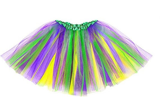 Mardi Gras Tutu Purple Green Gold New Orleans Costume small skirt dress parade Bourbon St.