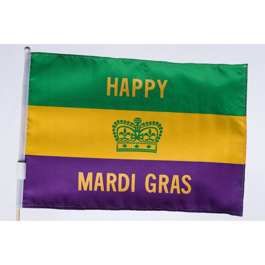 Mardi Gras  Flag 3 by 5 New Orleans Polyester Flag Purple green gold Decorate Door Window Railing Ornamental Home Collection